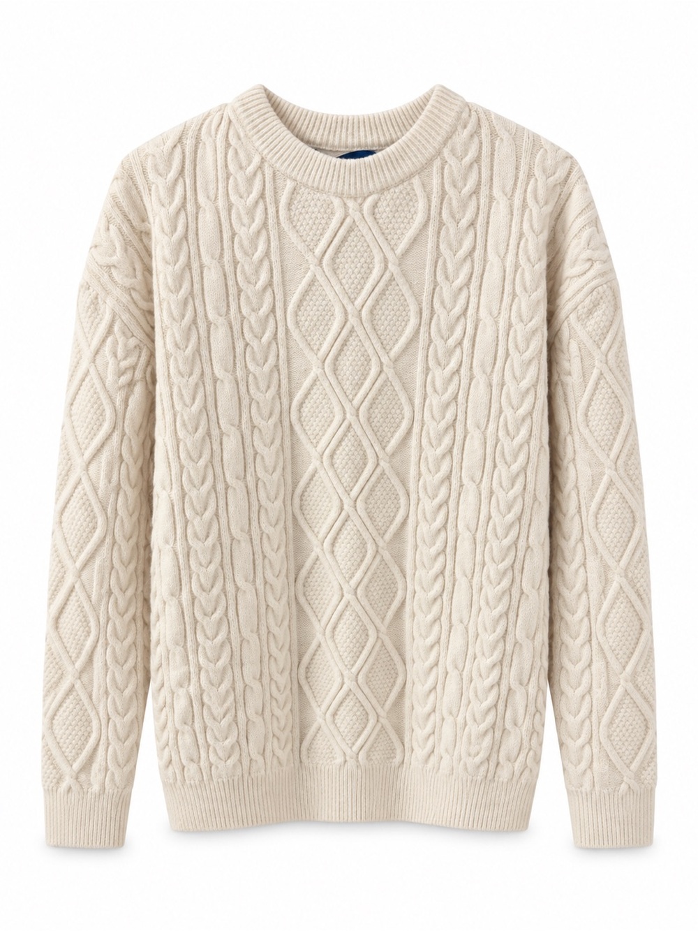 Aelfric Eden Cream Cable Knit Oversized Sweater M